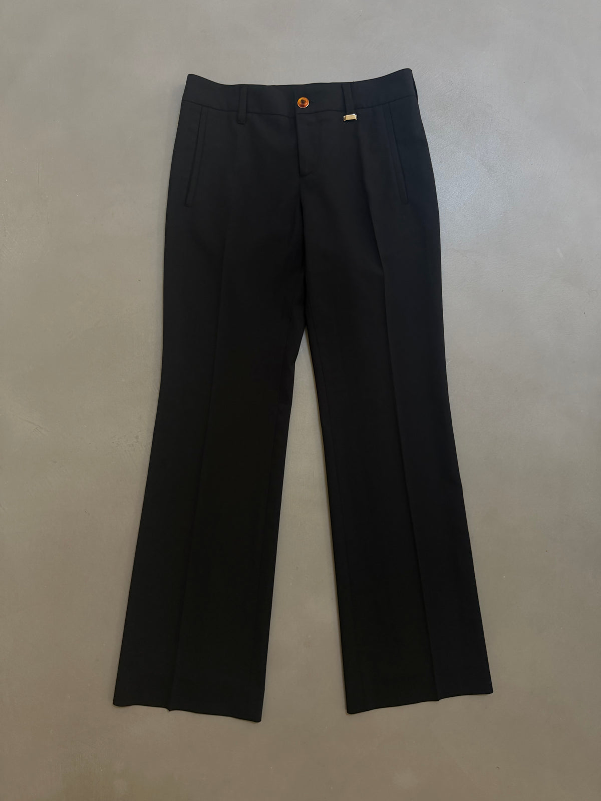 Gucci FW2008 Black Stretch Wool Tailored Trousers - W28" (IT38)