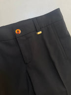 Gucci FW2008 Black Stretch Wool Tailored Trousers - W28" (IT38)
