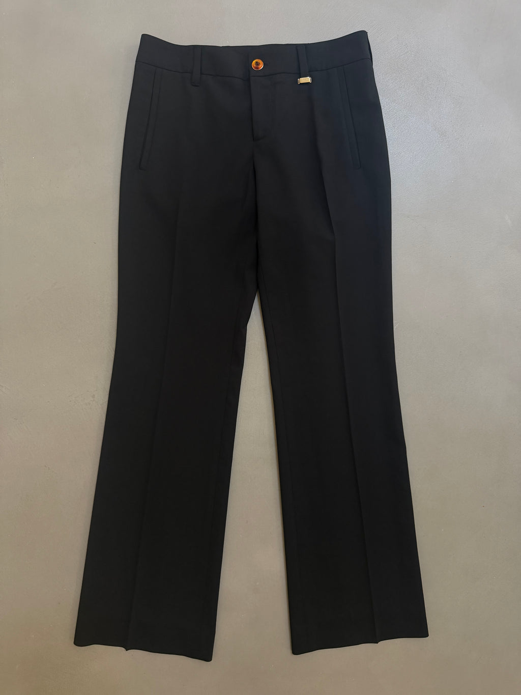 Gucci FW2008 Black Stretch Wool Tailored Trousers - W28" (IT38)