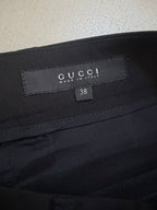 Gucci FW2008 Black Stretch Wool Tailored Trousers - W28" (IT38)