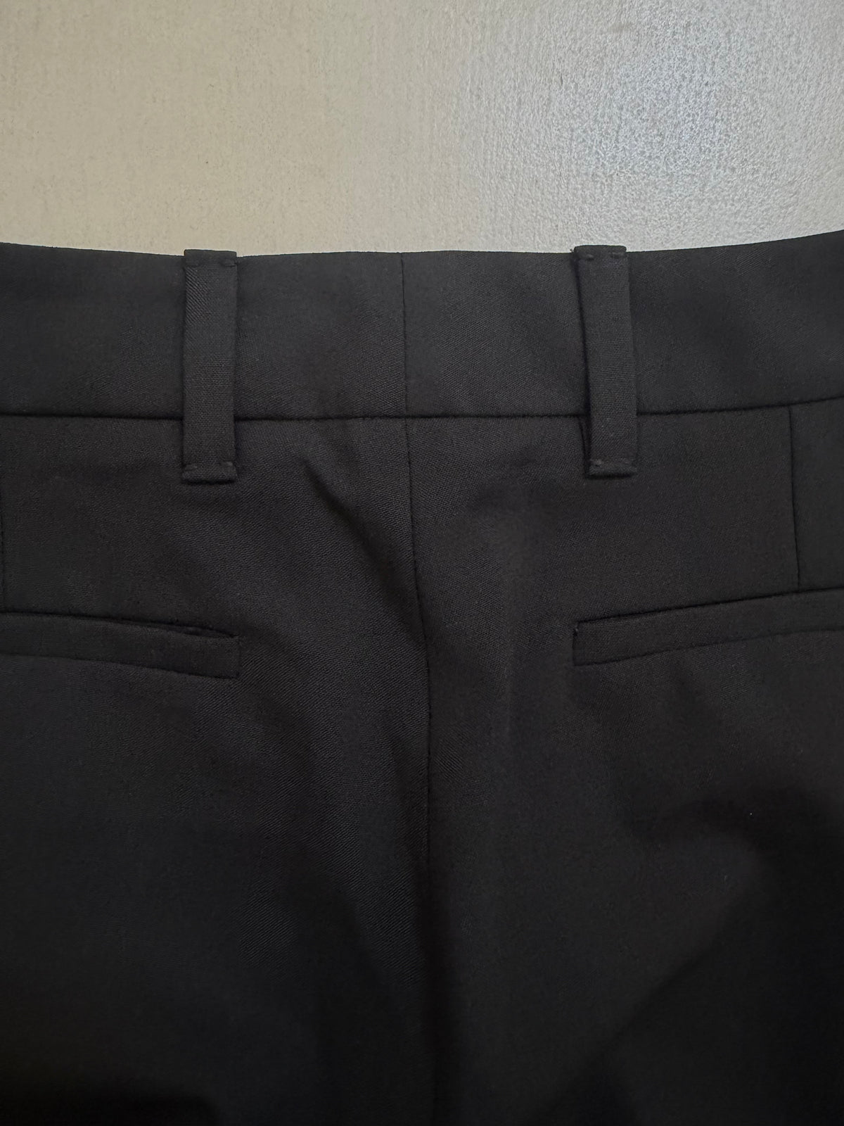 Gucci FW2008 Black Stretch Wool Tailored Trousers - W28" (IT38)
