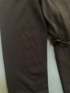 Gucci FW2006 Brown Fine Wool V-Neck Top with Gold Horsebit Clasp Belt - M