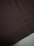 Gucci FW2006 Brown Fine Wool V-Neck Top with Gold Horsebit Clasp Belt - M