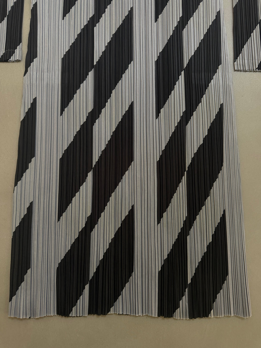 Issey Miyake Pleats Please AW19 Geometric Chevron Dress - L (4)