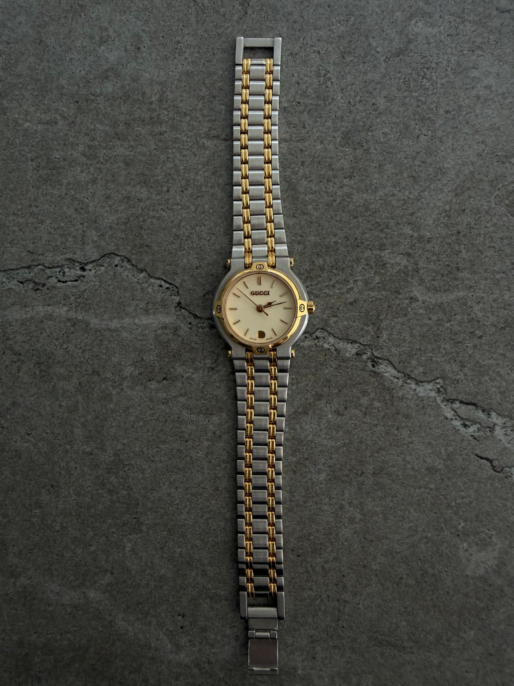 Gucci Vintage 1991 9000L Two-Tone Ladies Watch Set