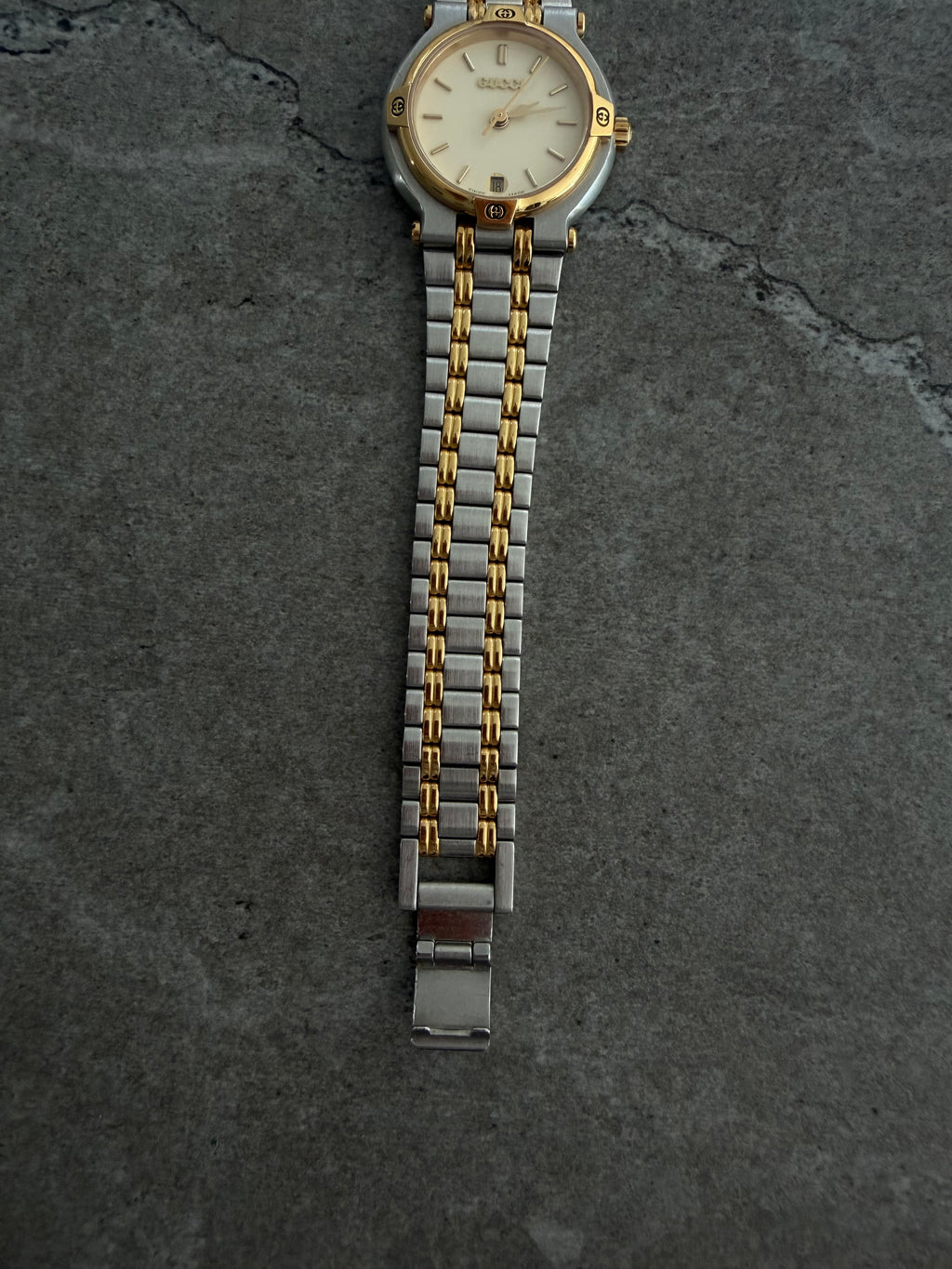 Gucci Vintage 1991 9000L Two-Tone Ladies Watch Set