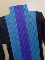 Issey Miyake Pleats Please AW09 Colour Block High Neck Top - M (3)