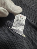 Issey Miyake Pleats Please AW10 Charcoal Grey Crossover Wrap Cardigan Jacket with Pockets - M/L (4)
