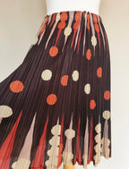 Issey Miyake Pleats Please AW07 Geometric Polka Dot Print Pleated Skirt - L (5)