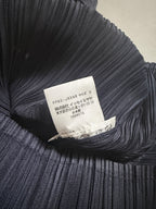 Issey Miyake Pleats Please SS03 Sleeveless Top with Tartan Plaid Ruffled Neck Tie - M (3)