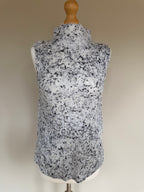 Issey Miyake Pleats Please SS07 Speckled Marble High Neck Sleeveless Top - M (3)