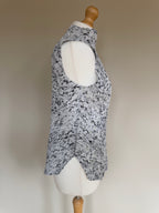 Issey Miyake Pleats Please SS07 Speckled Marble High Neck Sleeveless Top - M (3)
