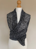 Issey Miyake Pleats Please 2007 Speckled Marble Scarf Wrap Pleated Shawl - OS