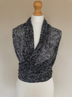 Issey Miyake Pleats Please 2007 Speckled Marble Scarf Wrap Pleated Shawl - OS