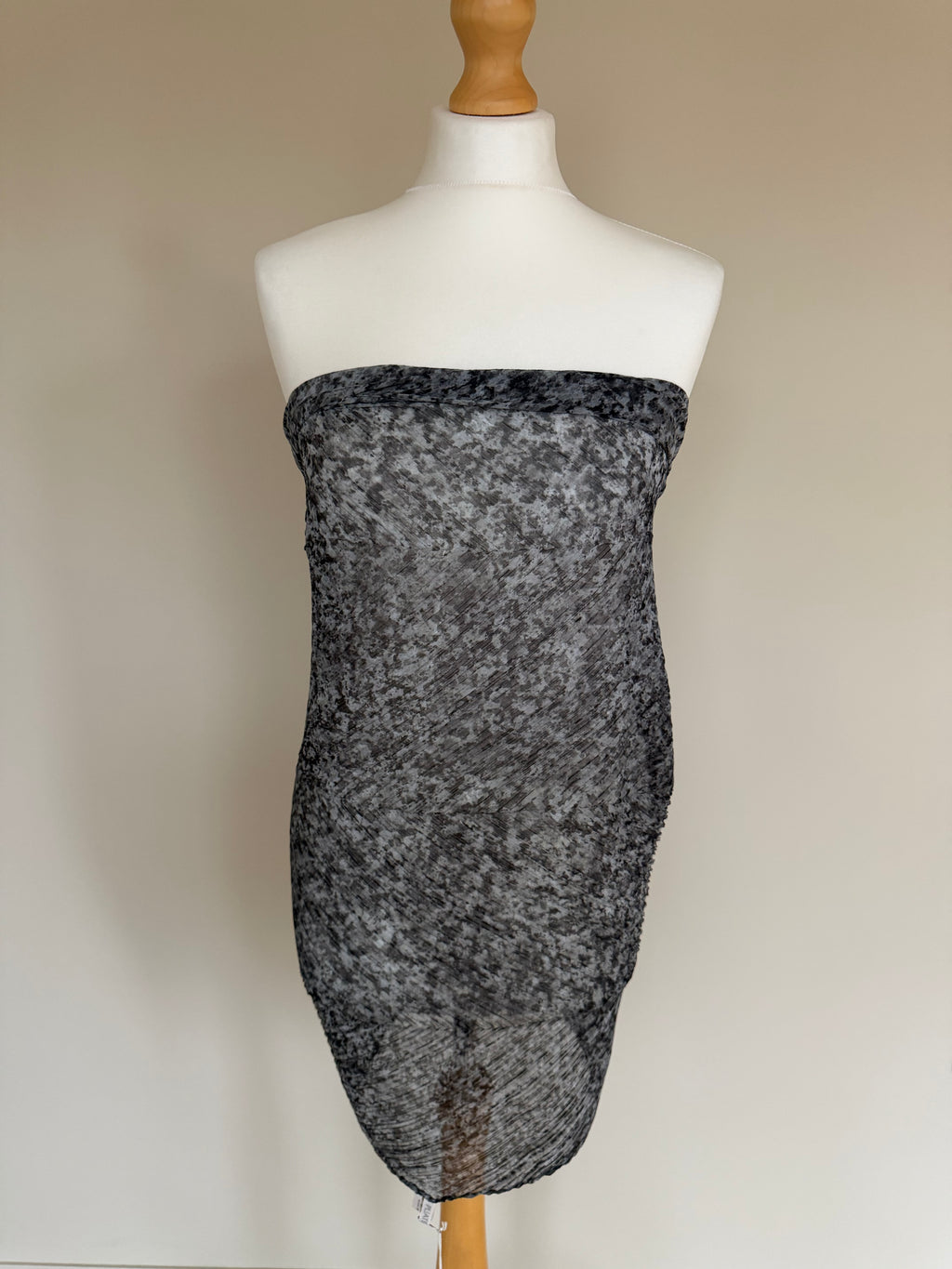 Issey Miyake Pleats Please 2007 Speckled Marble Scarf Wrap Pleated Shawl - OS