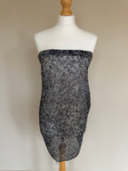 Issey Miyake Pleats Please 2007 Speckled Marble Scarf Wrap Pleated Shawl - OS