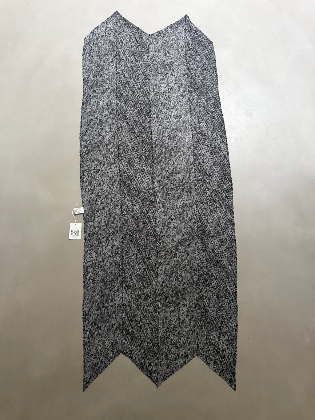 Issey Miyake Pleats Please 2007 Speckled Marble Scarf Wrap Pleated Shawl - OS