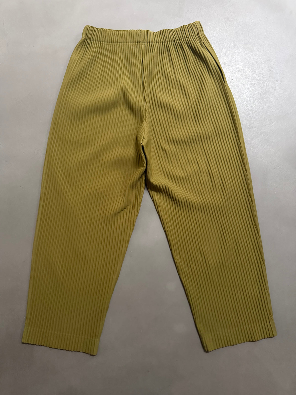 Issey Miyake Homme Plisse AW20 Olive Pleated Trousers - M (2)