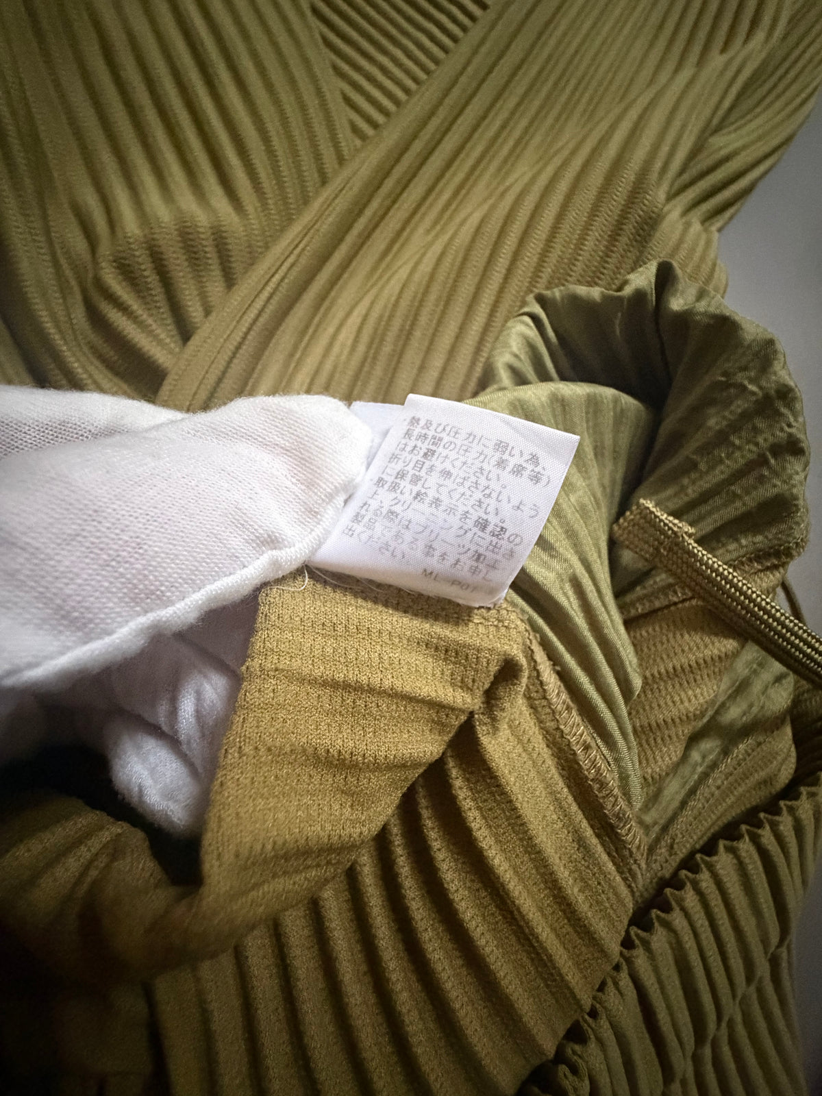 Issey Miyake Homme Plisse AW20 Olive Pleated Trousers - M (2)