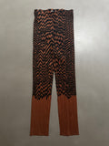 Issey Miyake Pleats Please AW98 Brown Zigzag Tiger Striped Trousers - M (3)