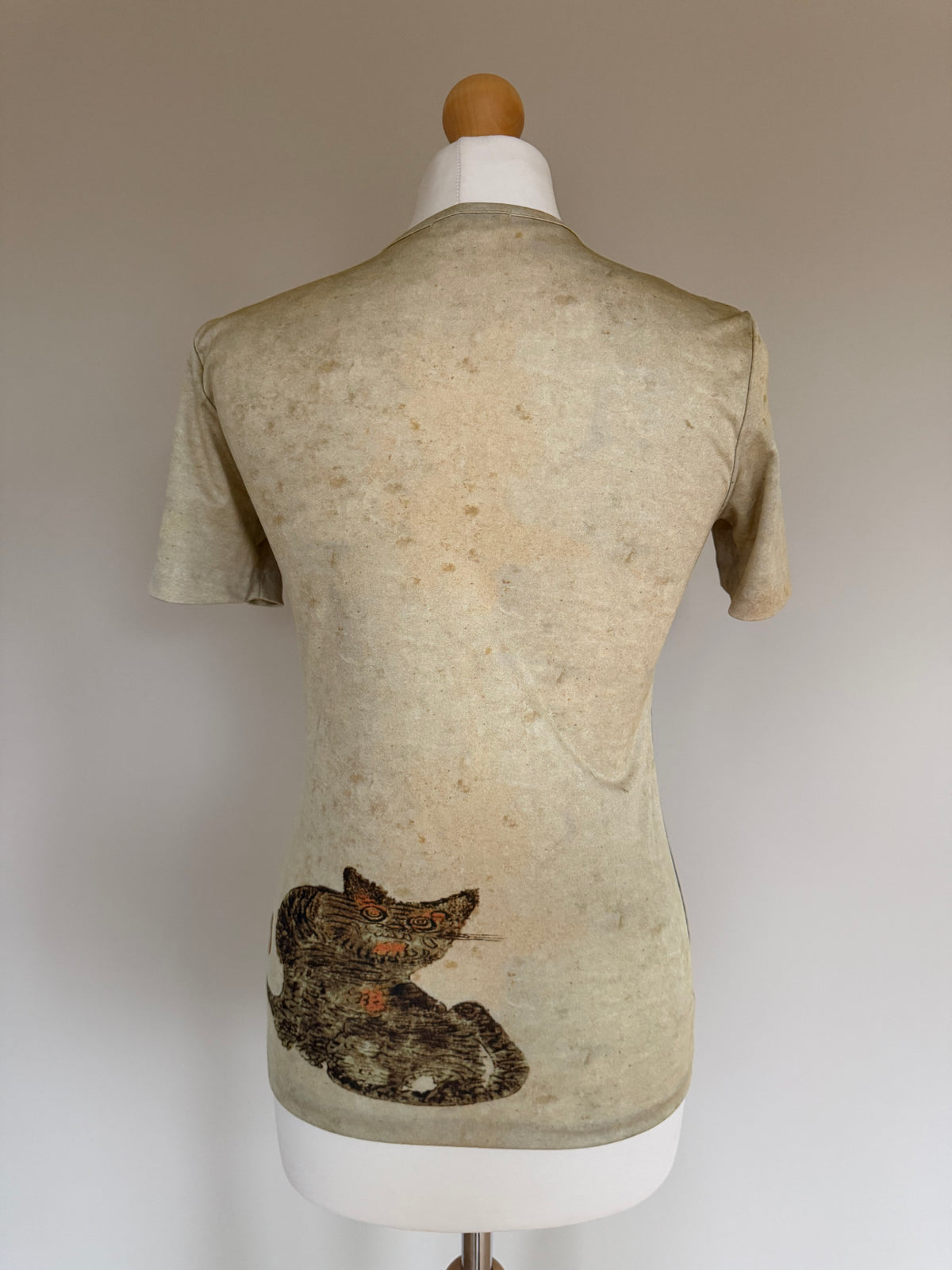 Issey Miyake Pleats Please AW98 Folk Art Tiger Short Sleeve T-Shirt - M (3)