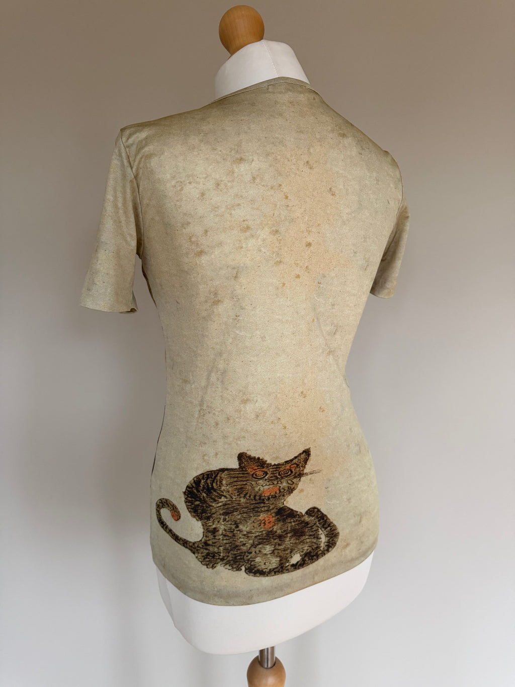 Issey Miyake Pleats Please AW98 Folk Art Tiger Short Sleeve T-Shirt - M (3)