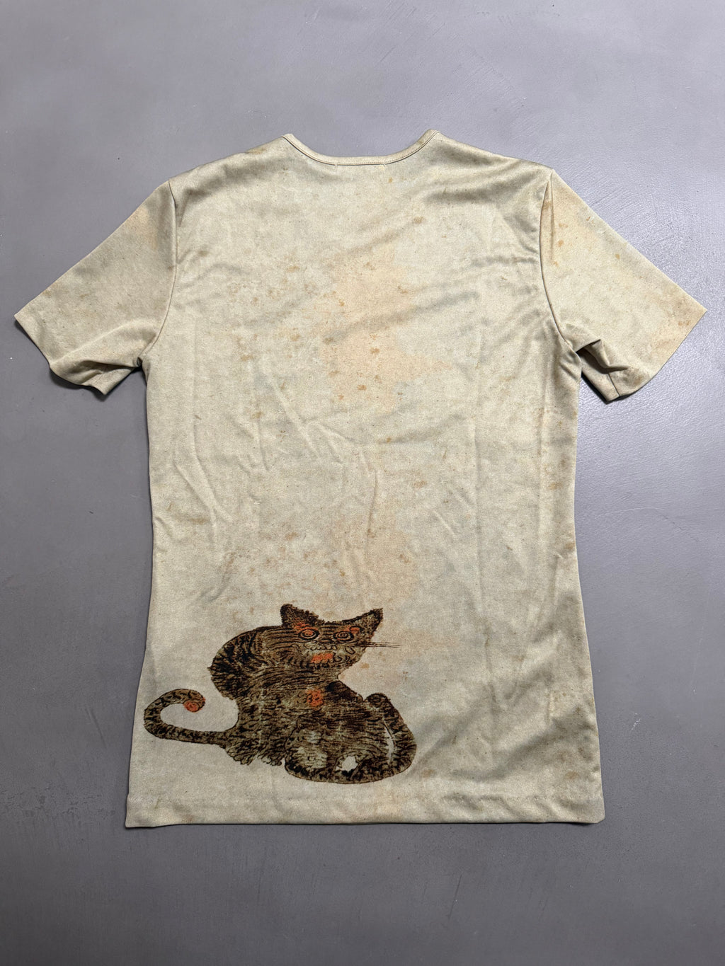 Issey Miyake Pleats Please AW98 Folk Art Tiger Short Sleeve T-Shirt - M (3)