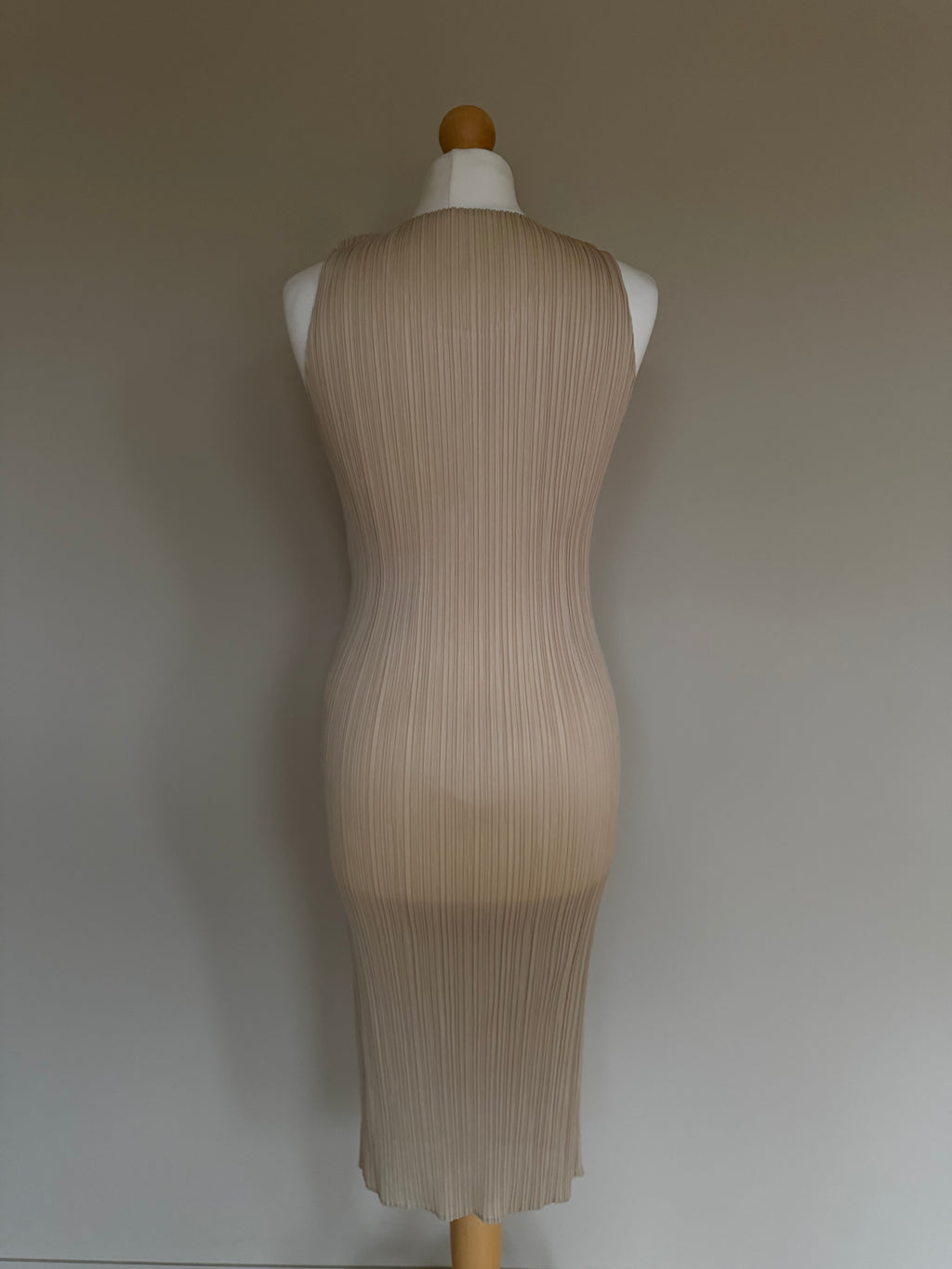 Issey Miyake Pleats Please AW98 Sleeveless Tank Dress with Asian Folk Art Graphic - M (3)