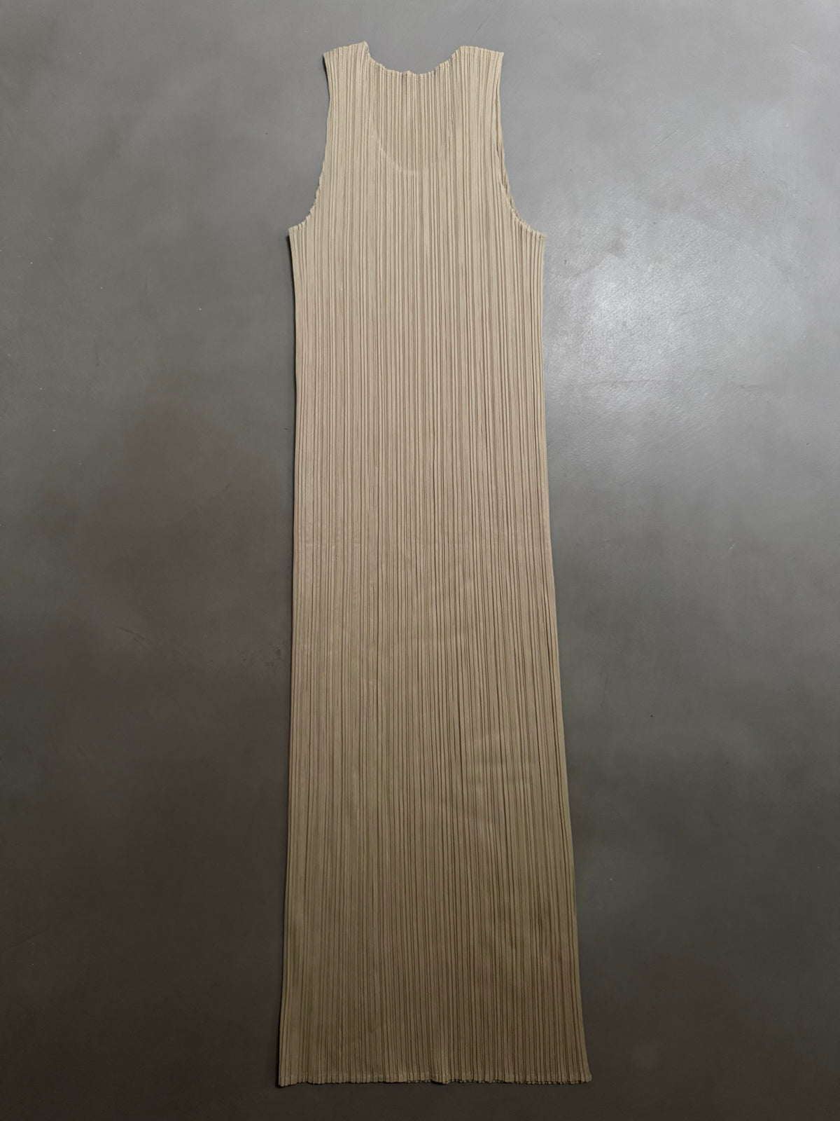 Issey Miyake Pleats Please AW98 Sleeveless Tank Dress with Asian Folk Art Graphic - M (3)