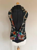 Issey Miyake Pleats Please AW03 Stained Glass Geometric Draped Top - M (3)