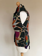 Issey Miyake Pleats Please AW03 Stained Glass Geometric Draped Top - M (3)