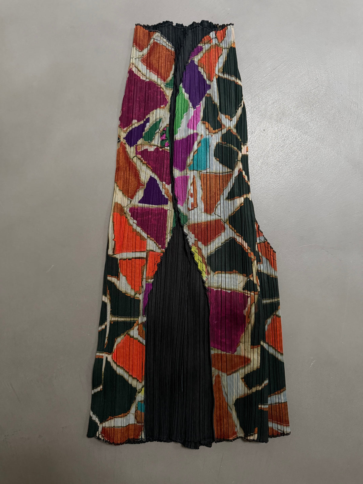 Issey Miyake Pleats Please AW03 Stained Glass Geometric Draped Top - M (3)