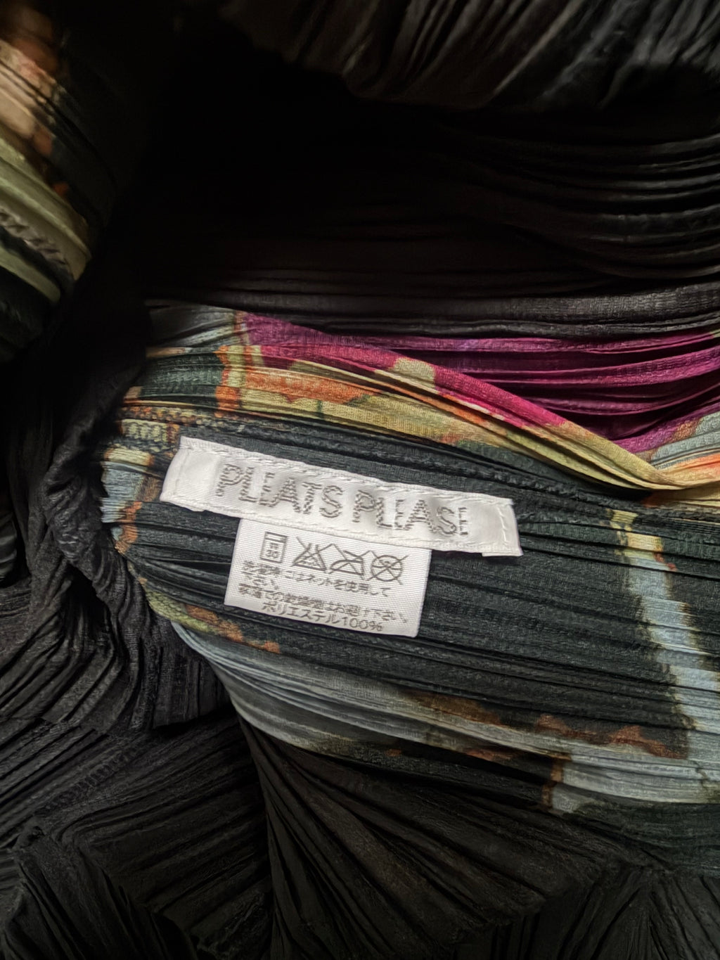 Issey Miyake Pleats Please AW03 Stained Glass Geometric Draped Top - M (3)