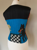 Issey Miyake Pleats Please AW99 Animal Folk Art Sleeveless Top - L (4)